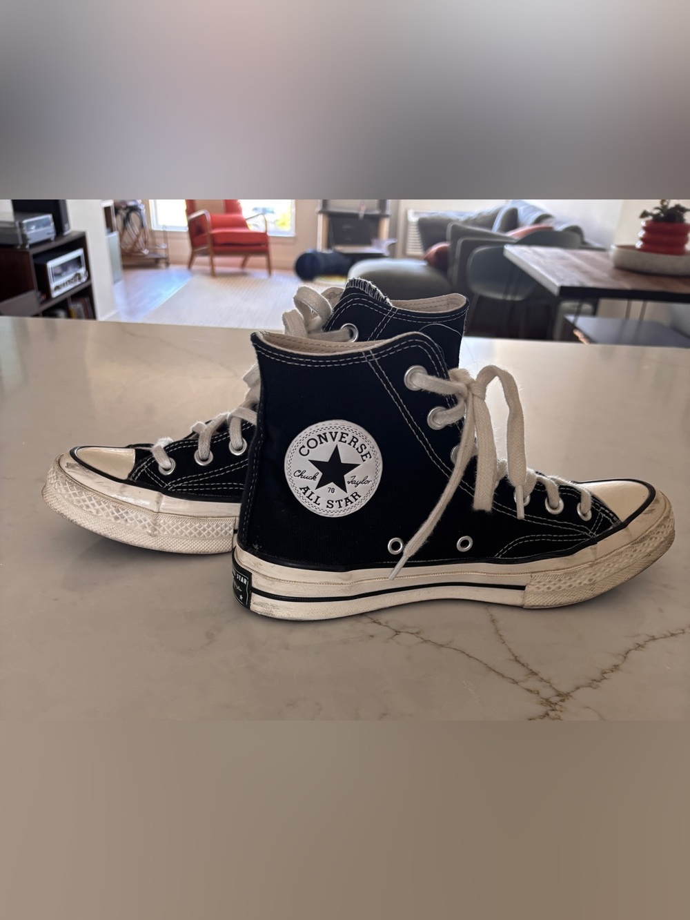 Converse Black & White Chuck Taylor High-Top Sneakers